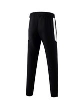 Erima Trainingshose (Präsentation) Team lang (100% Polyester, leicht, moderner schmaler Schnitt) schwarz/weiss Herren